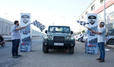 Thar Club was launched at Ahmedabad; an off-roading event was organized with more than 40 Thars