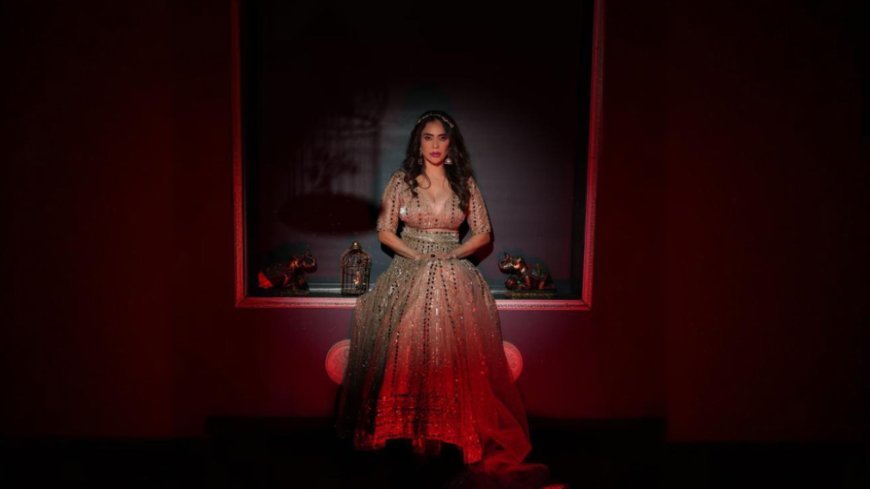 Nikita Rawal Sparkles in Bold Golden Ensemble